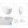FREE Wand-WC spülrandlos mit SoftClose WC-Sitz & Urinal mit Deckel, weiß