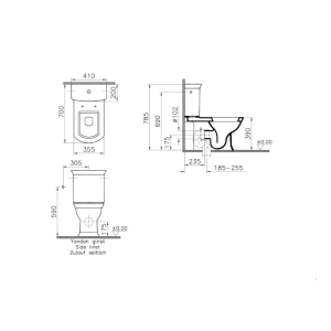 Vitra VALARTE Stand-Kombi-WC mit SoftClose WC-Sitz,...