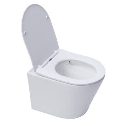 BB LOFTY Wand-WC kurz 48cm mit SoftClose TakeOff WC-Sitz, weiß
