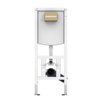 VILLEROY & BOCH WC-Vorwandelement-Set mit Betätigungsplatte Unterputz, 2-Mengen-Spülung, verschiedene Farben