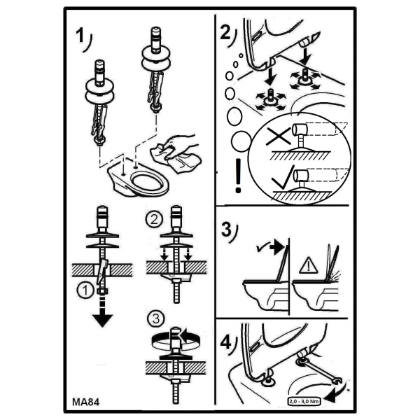 VIGOUR DERBY WC-Sitz mit TakeOff Funktion ohne Absenkautomatik, weiß