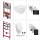 BB INFINITY Wand WC spülrandlos mit VILLEROY&BOCH SUBWAY Urinal CeramicPlus & TECE Zubehör