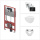 BB INFINITY Wand WC spülrandlos mit SoftClose WC-Sitz & TECE Vorwandgestell + Betätigungsplatte, verschiedene Farben