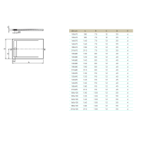 SANYCCES CLEVER Rechteckige Duschwanne, RAL Farbe