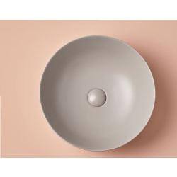 PADOVA Aufsatzwaschbecken Ø 39,5 cm x 14h mit Schaftventil "ClickClack", verschiedene Farben