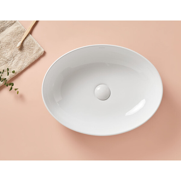 PARMA Aufsatzwaschbecken 51,5 x 40 x 13,5h cm, weiß
