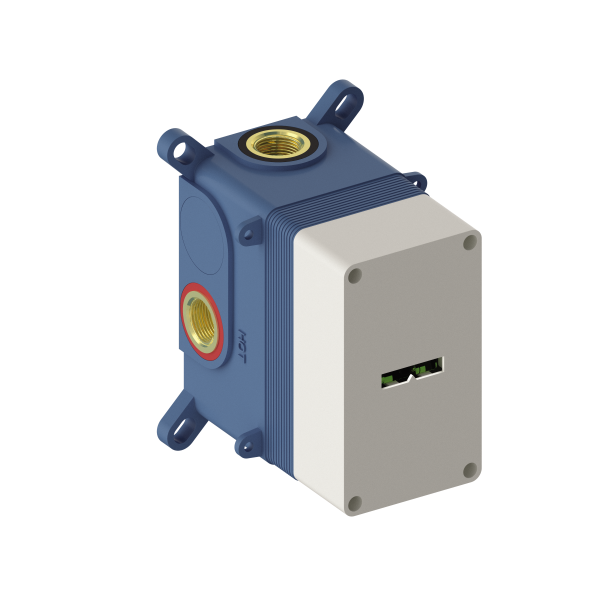 SANYCCES LOOP Unterputz 1-Weg-Duschbrausebatterie mit Thermostat, verschiedene Farben