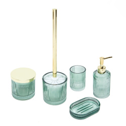 SAT BOHO Glas-Seifenschale, mint