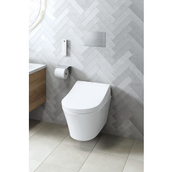 TOTO Washlet RG Lite Dusch WC mit beheizbarem WC-Sitz + Fernbedienung & TECE Vorwandgestell + Betätigungsplatte, verschiedene Farben