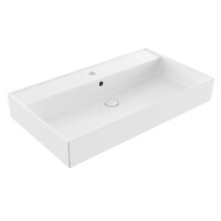 SAT EDGY Waschbecken 80 cm eckig, weiß