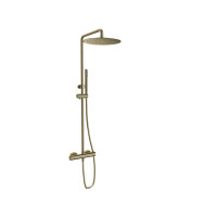 SANYCCES LOOP K Rain Duschsystem mit Thermostat 30 cm, gold gebürstet