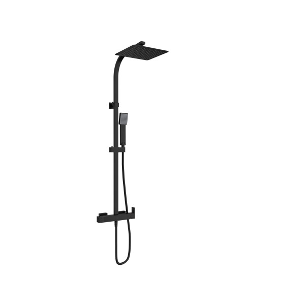 SANYCCES CUBO Rain Einhebel Duschsystem 25 cm, chrom oder schwarz