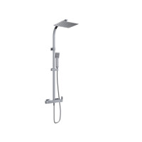SANYCCES CUBO Rain Einhebel Duschsystem 25 cm, chrom oder schwarz