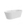AquaNovo Freistehende Oval-Badewanne aus Acryl 180 cm x 85 cm x 61,5 h, weiß glanz