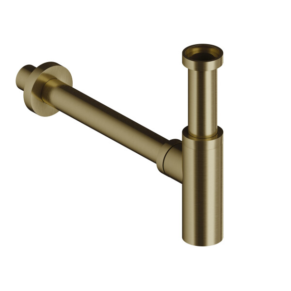 SANYCCES LOOP Design Waschtisch-Röhrensiphon 1 1/4", gold gebürstet